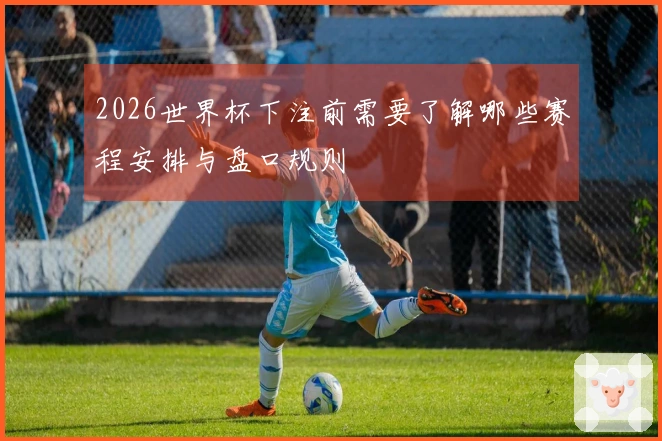 2026世界杯下注前需要了解哪些赛程安排与盘口规则